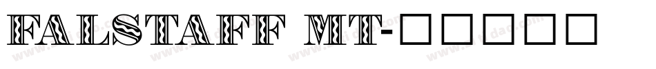 Falstaff MT字体转换